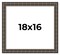 18x16 Modern Bamboo Picture Frame with UV-Resistant Acrylic & Acid Free Backing, Available in 5 Finishes - Gold, Silver, Brown, Black, and Natural